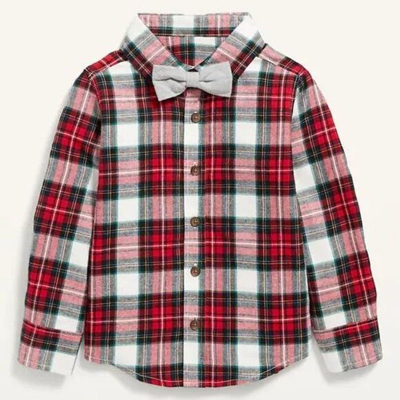 OLD Navy Plaid Button Down Flannel Shirt - Picture 1 of 4